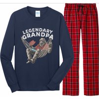 Funny Grandpa Legendary Saying Long Sleeve Pajama Set