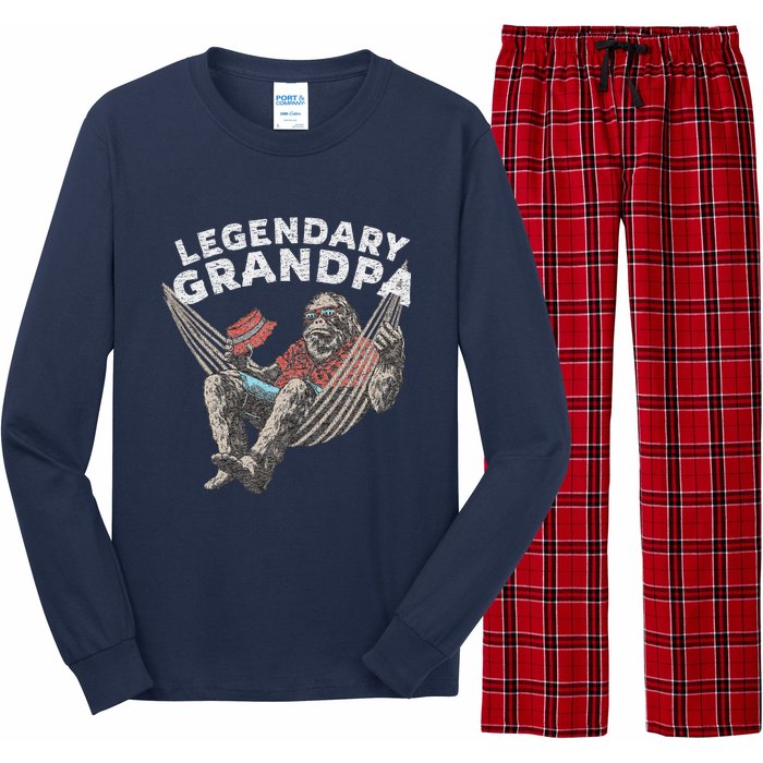 Funny Grandpa Legendary Saying Long Sleeve Pajama Set