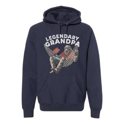 Funny Grandpa Legendary Saying Premium Hoodie