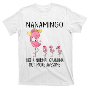 Flamingo Gigimingo Like A Normal Grandma Mothers Day Gifts T-Shirt