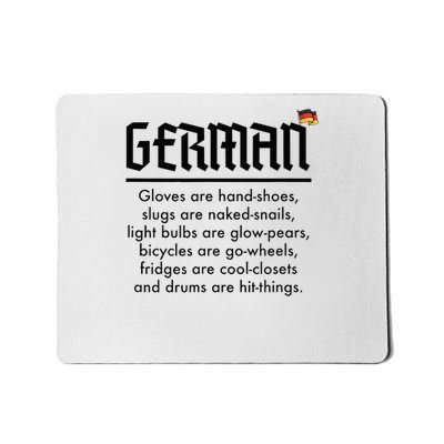Funny German Language Meme Mousepad