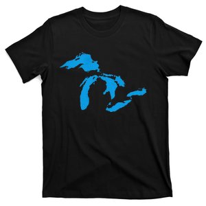 Five Great Lakes American Midwest Native Fresh Water T-Shirt