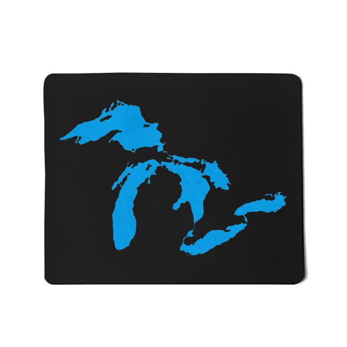 Five Great Lakes American Midwest Native Fresh Water Mousepad