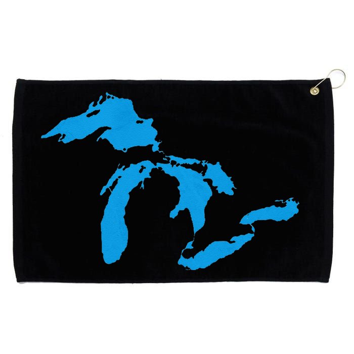 Five Great Lakes American Midwest Native Fresh Water Grommeted Golf Towel