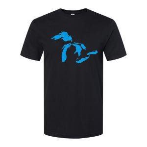 Five Great Lakes American Midwest Native Fresh Water Softstyle CVC T-Shirt