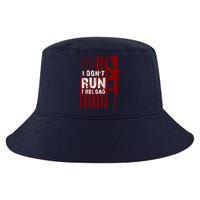 Funny Gun Lovers I Don't Run I Reload Gun Owners US Flag Cool Comfort Performance Bucket Hat