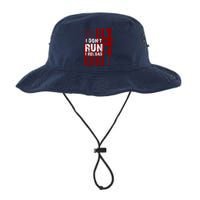 Funny Gun Lovers I Don't Run I Reload Gun Owners US Flag Bucket Hat