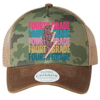 Fourth Grade Lighting Cheetah Back To School Legacy Tie Dye Trucker Hat