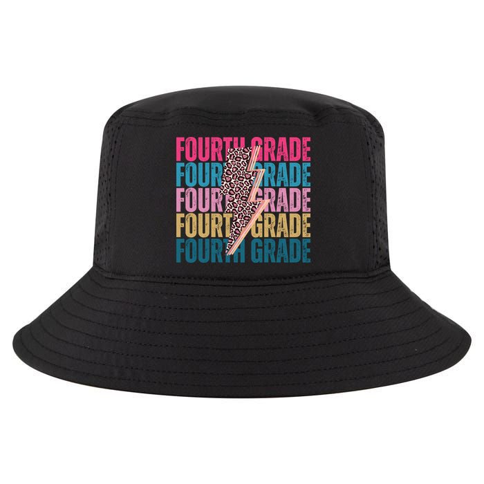 Fourth Grade Lighting Cheetah Back To School Cool Comfort Performance Bucket Hat