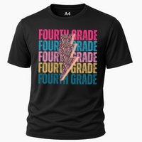 Fourth Grade Lighting Cheetah Back To School Cooling Performance Crew T-Shirt