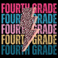Fourth Grade Lighting Cheetah Back To School Cooling Performance Crew T-Shirt