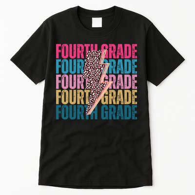 Fourth Grade Lighting Cheetah Back To School Tall T-Shirt