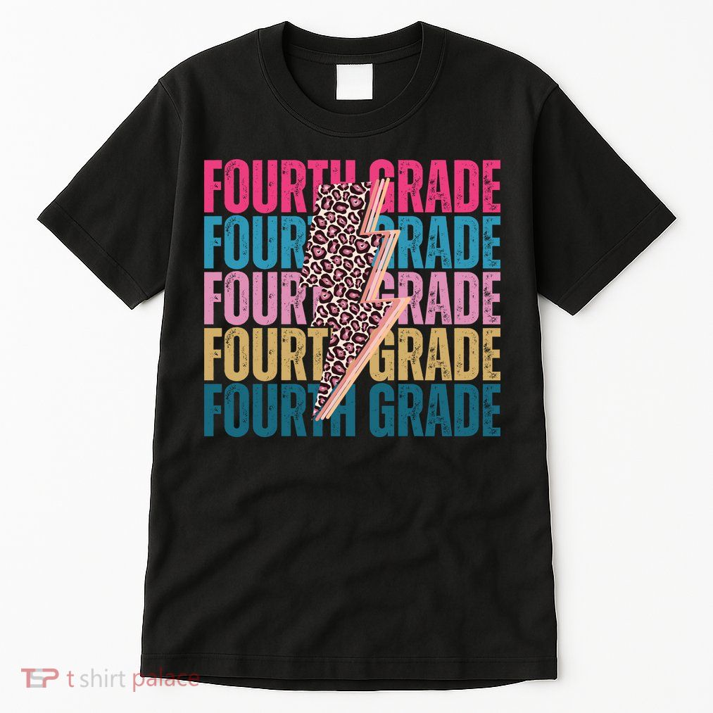 Fourth Grade Lighting Cheetah Back To School Tall T-Shirt