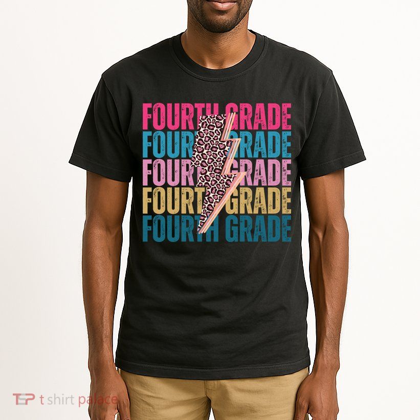 Fourth Grade Lighting Cheetah Back To School Tall T-Shirt