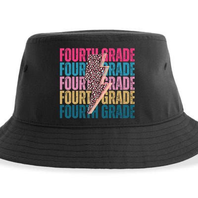 Fourth Grade Lighting Cheetah Back To School Sustainable Bucket Hat