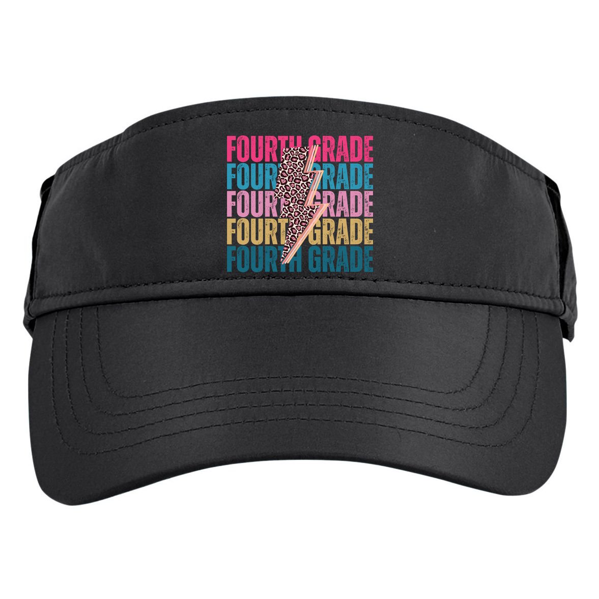 Fourth Grade Lighting Cheetah Back To School Adult Drive Performance Visor