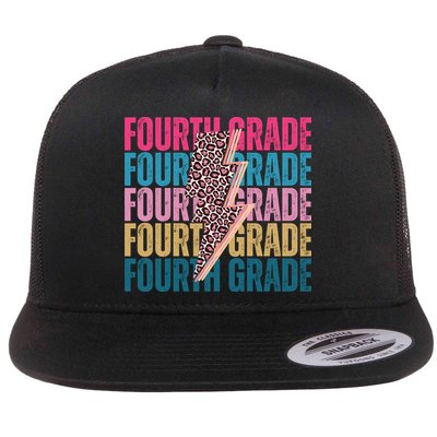 Fourth Grade Lighting Cheetah Back To School Flatbill Hat