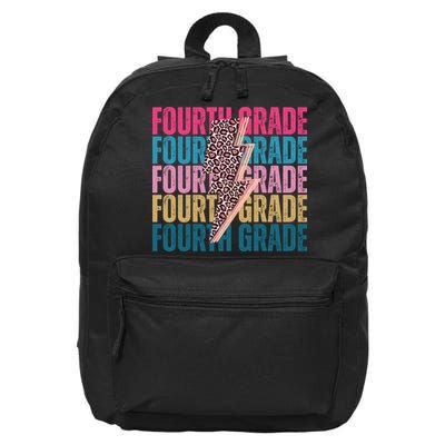 Fourth Grade Lighting Cheetah Back To School 16 in Basic Backpack