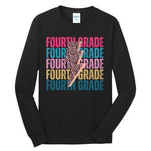 Fourth Grade Lighting Cheetah Back To School Tall Long Sleeve T-Shirt