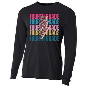 Fourth Grade Lighting Cheetah Back To School Cooling Performance Long Sleeve Crew