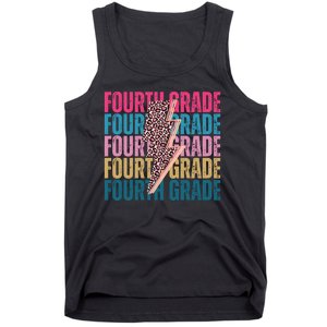 Fourth Grade Lighting Cheetah Back To School Tank Top