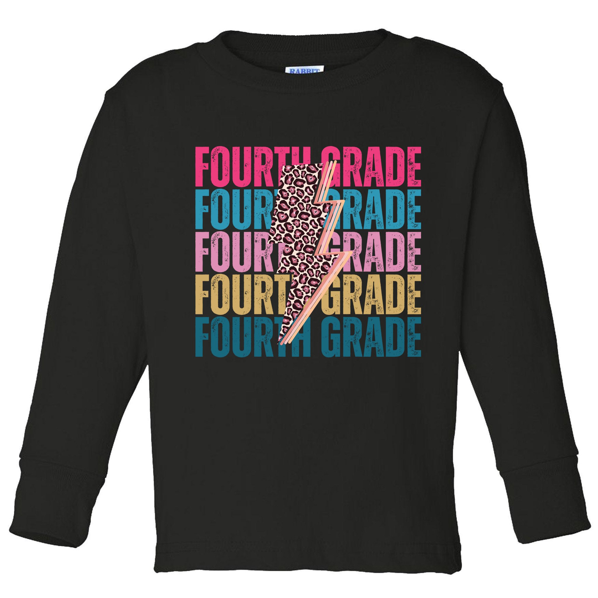Fourth Grade Lighting Cheetah Back To School Toddler Long Sleeve Shirt