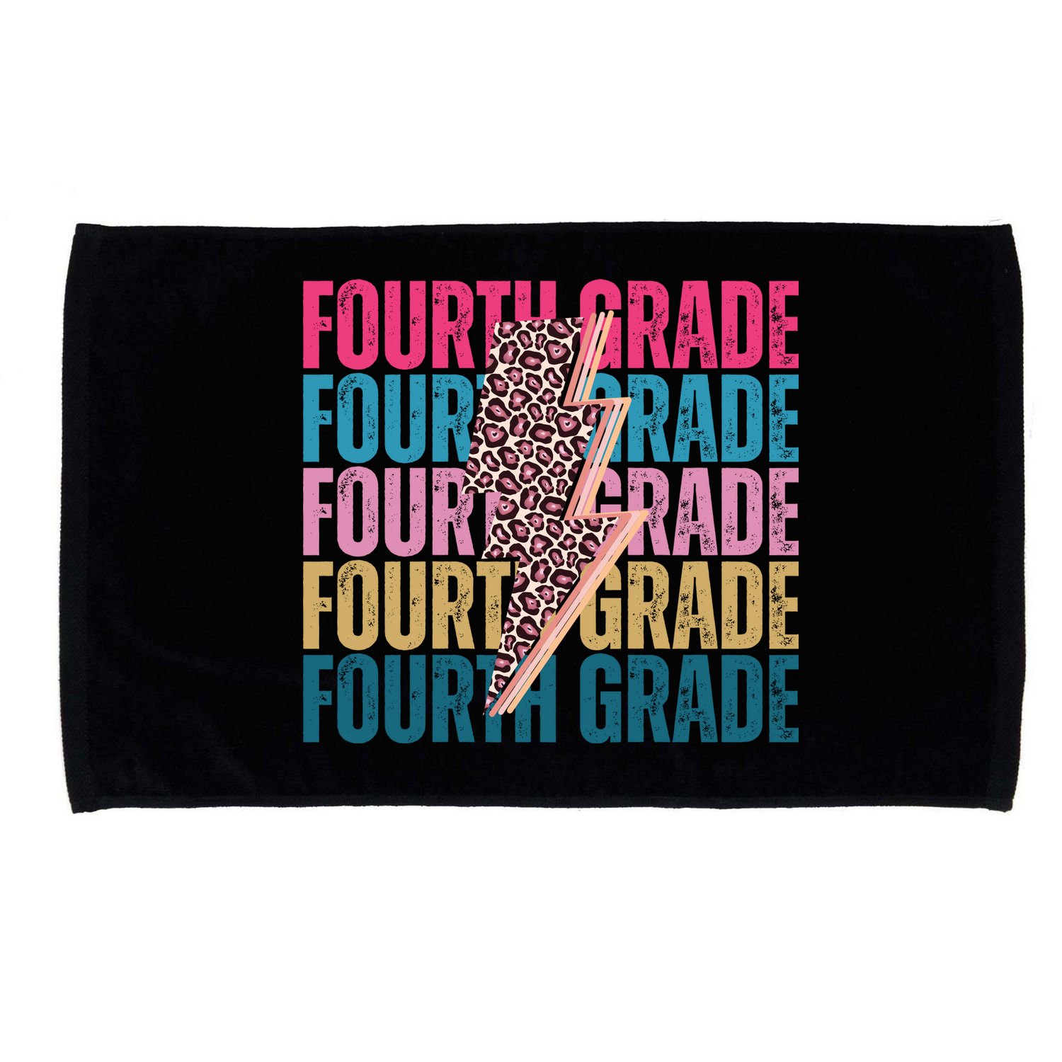 Fourth Grade Lighting Cheetah Back To School Microfiber Hand Towel