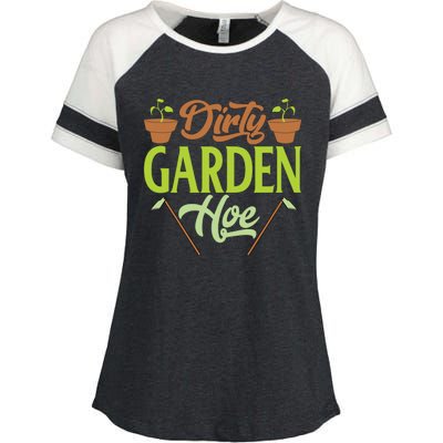 Funny Gardening Lover Plants Gift Dirty Garden Hoe Tank Top Enza Ladies Jersey Colorblock Tee