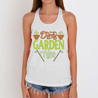 Funny Gardening Lover Plants Gift Dirty Garden Hoe Tank Top Women's Knotted Racerback Tank