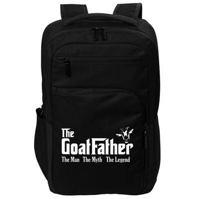Funny Goat Lover Gifts For Dads And Men The Goat Father Impact Tech Backpack