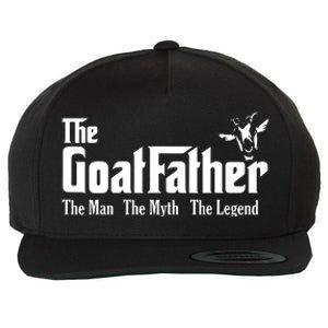 Funny Goat Lover Gifts For Dads And Men The Goat Father Wool Snapback Cap