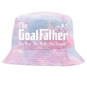 Funny Goat Lover Gifts For Dads And Men The Goat Father Tie-Dyed Bucket Hat