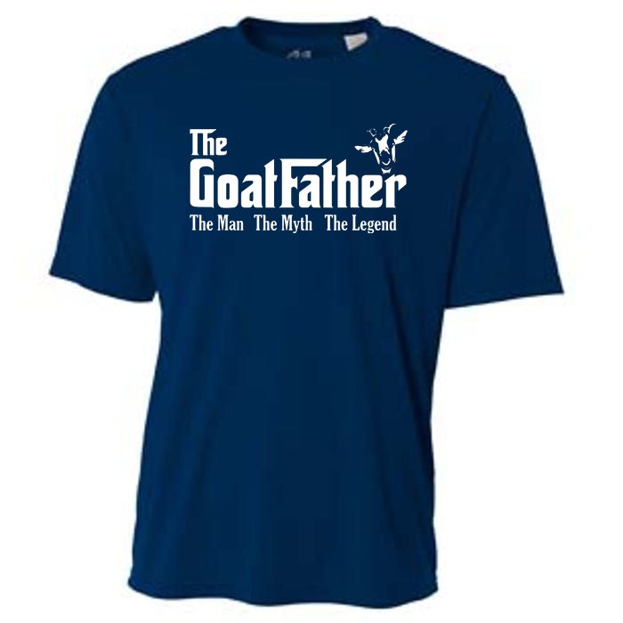 Funny Goat Lover Gifts For Dads And Men The Goat Father Cooling Performance Crew T-Shirt