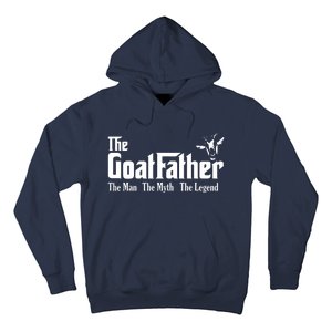 Funny Goat Lover Gifts For Dads And Men The Goat Father Hoodie