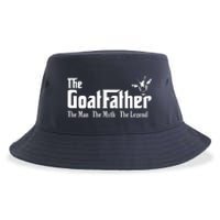 Funny Goat Lover Gifts For Dads And Men The Goat Father Sustainable Bucket Hat