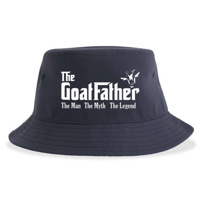 Funny Goat Lover Gifts For Dads And Men The Goat Father Sustainable Bucket Hat