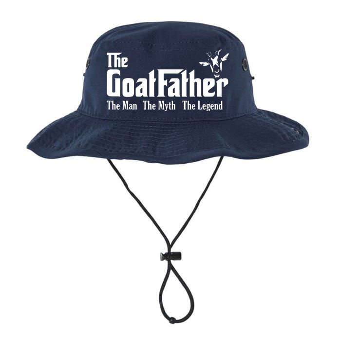 Funny Goat Lover Gifts For Dads And Men The Goat Father Legacy Cool Fit Booney Bucket Hat