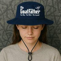 Funny Goat Lover Gifts For Dads And Men The Goat Father Bucket Hat