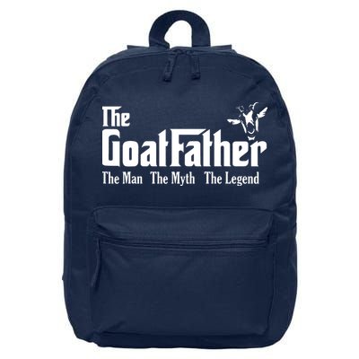 Funny Goat Lover Gifts For Dads And Men The Goat Father 16 in Basic Backpack