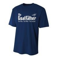 Funny Goat Lover Gifts For Dads And Men The Goat Father Performance Sprint T-Shirt