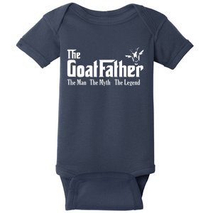 Funny Goat Lover Gifts For Dads And Men The Goat Father Baby Bodysuit