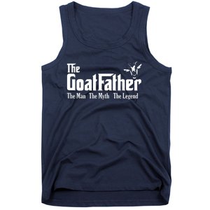 Funny Goat Lover Gifts For Dads And Men The Goat Father Tank Top