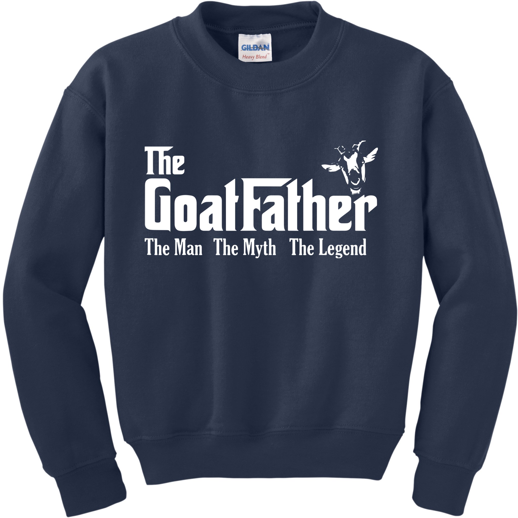 Funny Goat Lover Gifts For Dads And Men The Goat Father Kids Sweatshirt