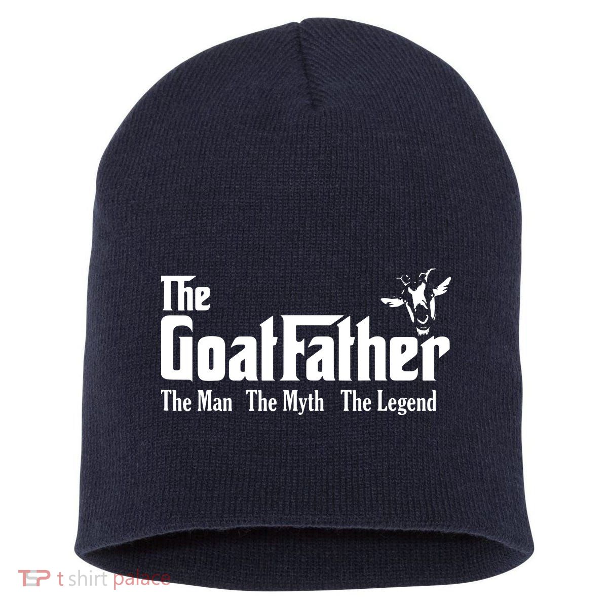 Funny Goat Lover Gifts For Dads And Men The Goat Father Short Acrylic Beanie