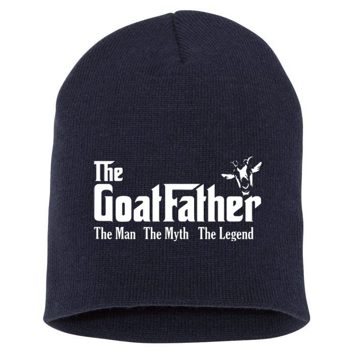 Funny Goat Lover Gifts For Dads And Men The Goat Father Short Acrylic Beanie