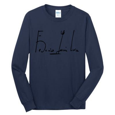 Federico GarcíA Lorca Signature Tall Long Sleeve T-Shirt