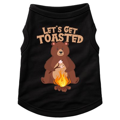 Funny Get Let's Toasted Camping Bear Doggie Tank