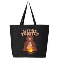 Funny Get Let's Toasted Camping Bear 25L Jumbo Tote