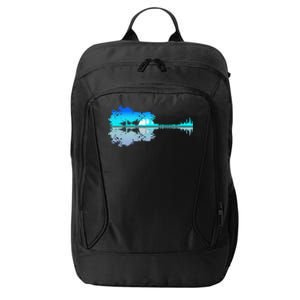 Funny Guitar Lake Shadow Love Guitar Musician City Backpack