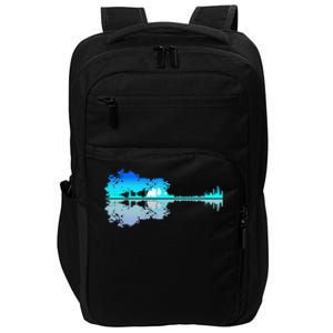 Funny Guitar Lake Shadow Love Guitar Musician Impact Tech Backpack